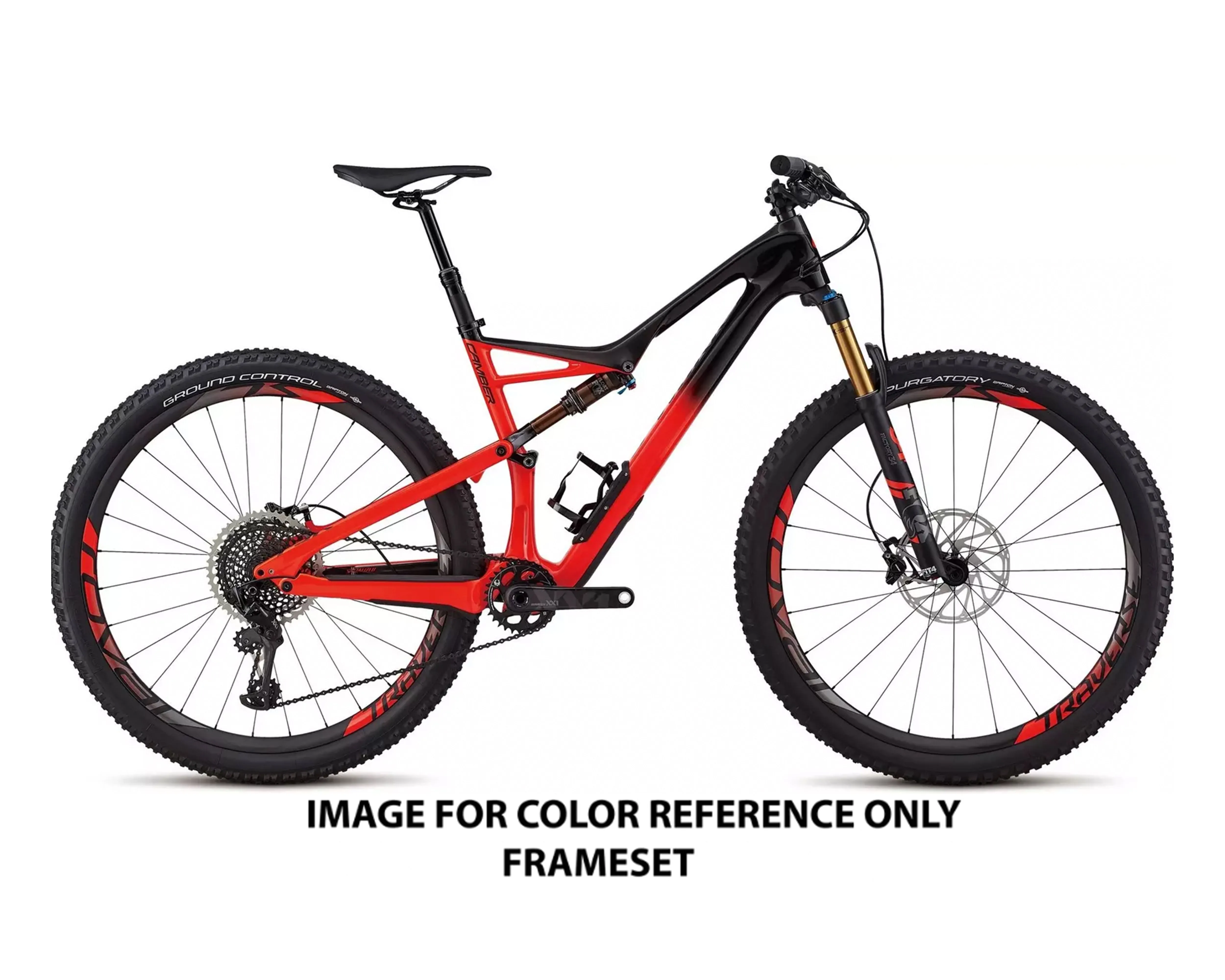 2018 Specialized S-Works Camber FSR Carbon 29 (FRAMESET ONLY) Blk/RktRed SM