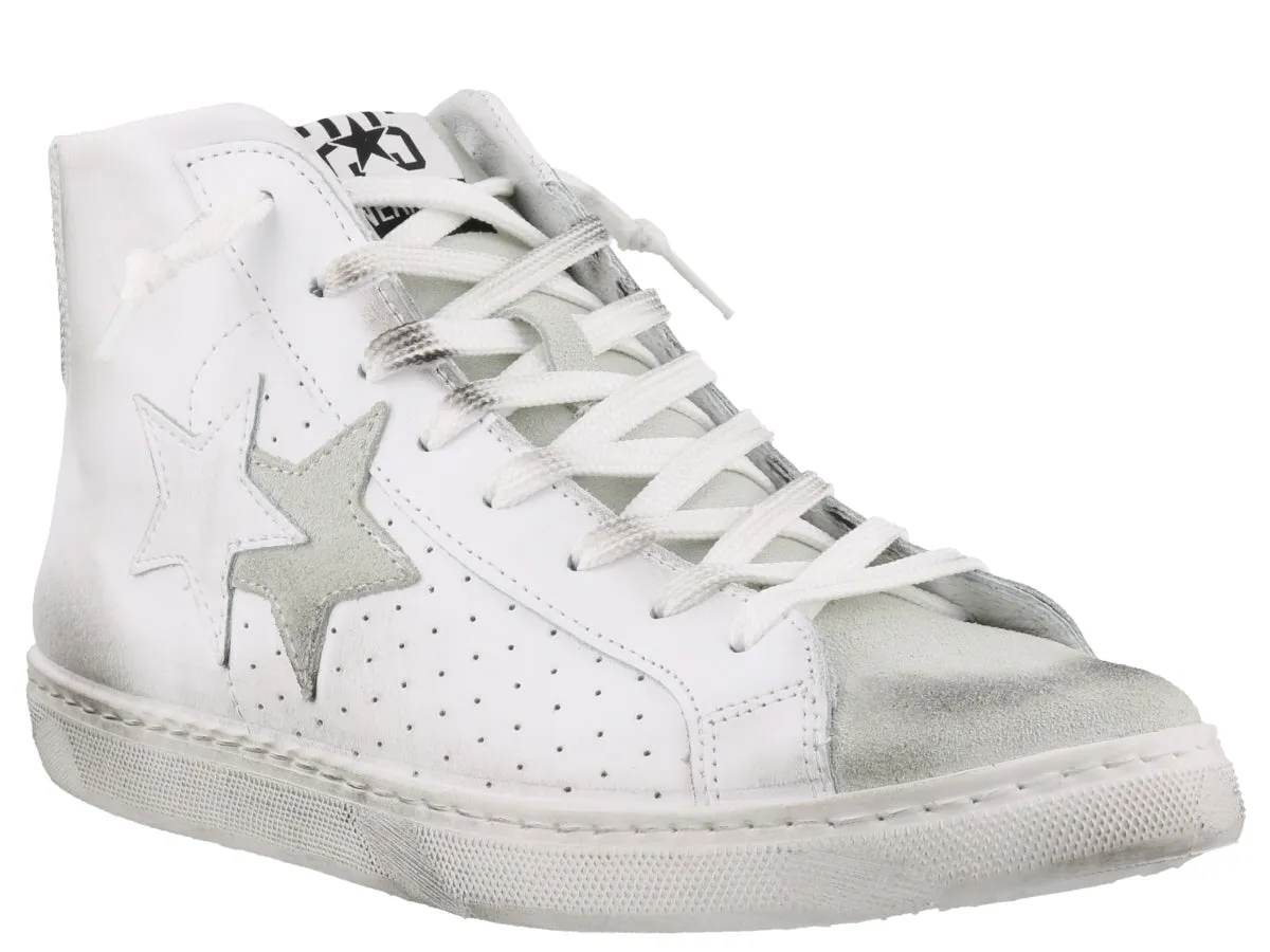 2Star Distressed High Top Sneakers