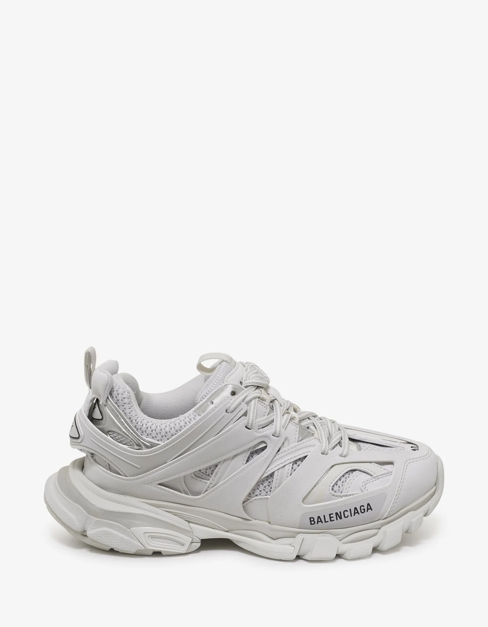 All-White Track Trainers