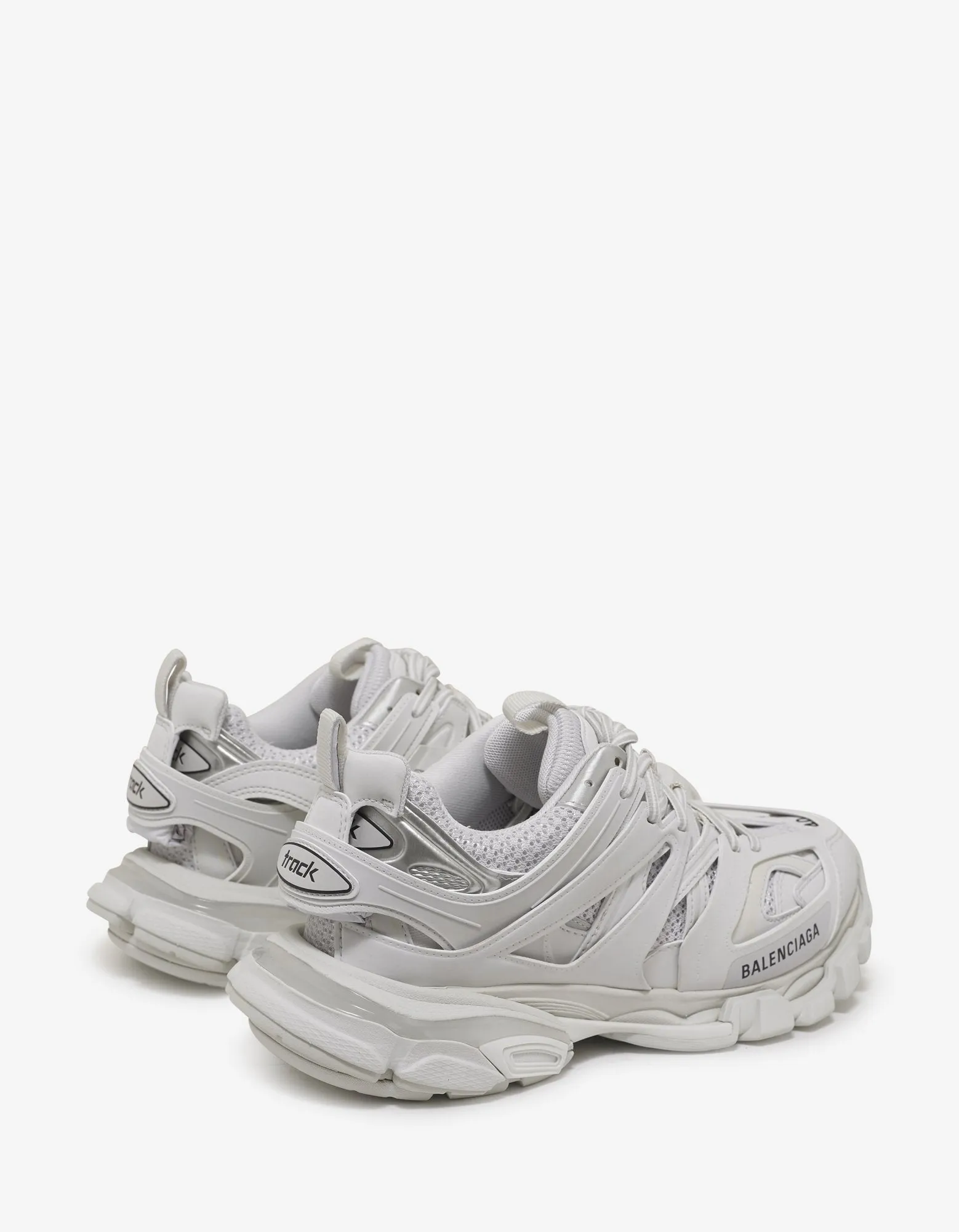 All-White Track Trainers