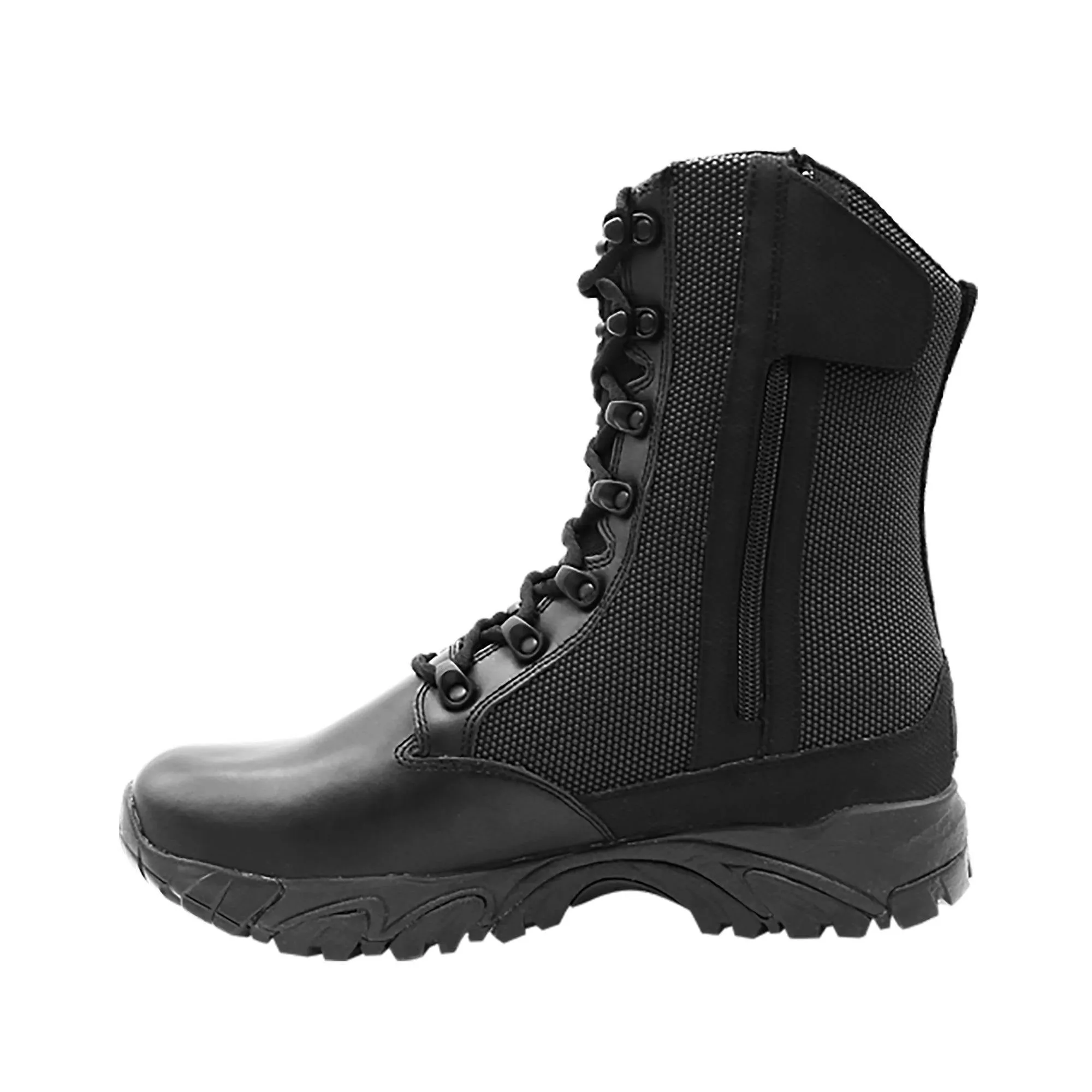 ALTAI® 8" Black Waterproof Tactical Boots with Zipper (MFT100-Z)