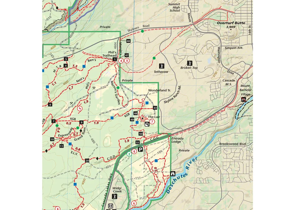 Bend Area Trail Map