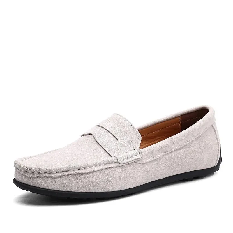 Big Size 38~49 Men Loafers Real Leather Shoes Fashion Men Boat Shoes Brand Men Casual Leather Shoes Male Flat Shoes v1