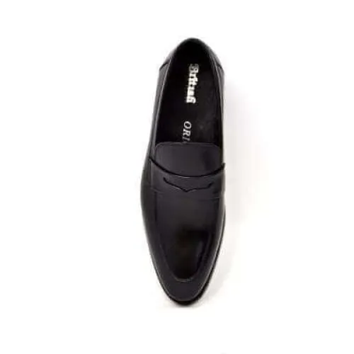 British Walkers Berlin Men's Black Leather Loafers