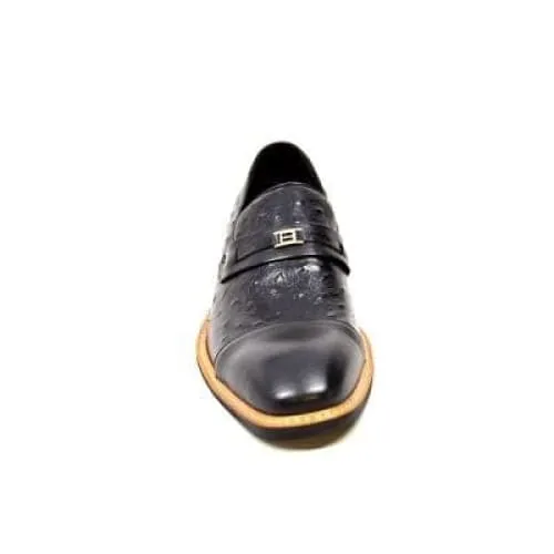 British Walkers Dolche Men's Black Leather Loafers