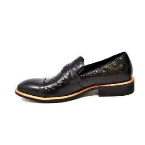 British Walkers Dolche Men's Black Leather Loafers