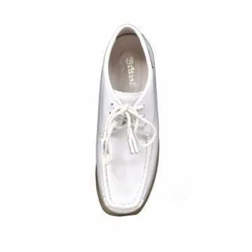 British Walkers Knicks Men's White Leather Lace Up