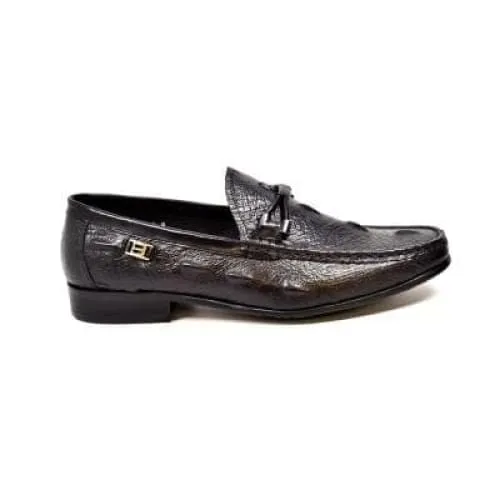 British Walkers Leon Men's Black Leather Loafers