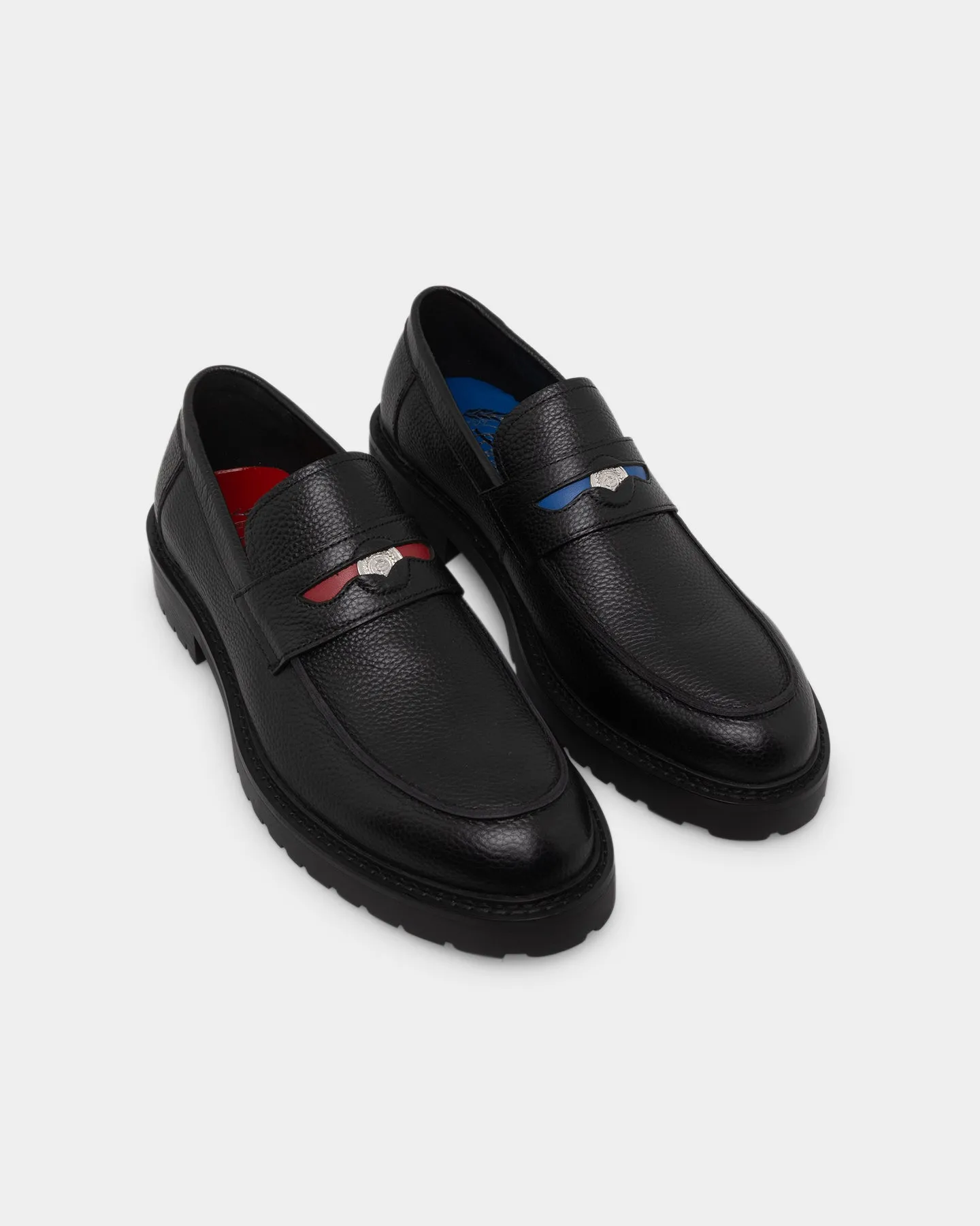 Carre Decade Penny Loafer Black/Red/Blue