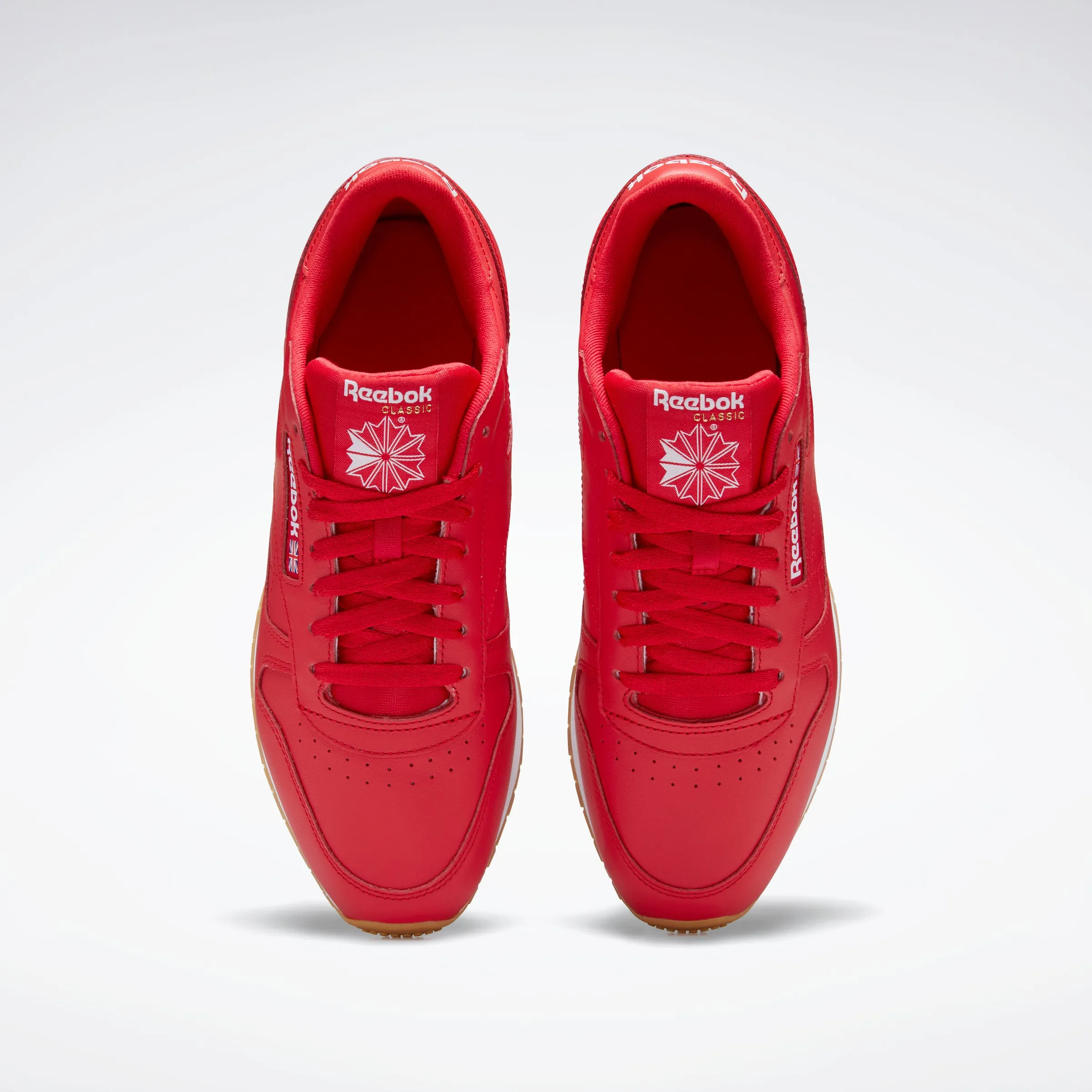 Classic Leather Shoes Vector Red/White