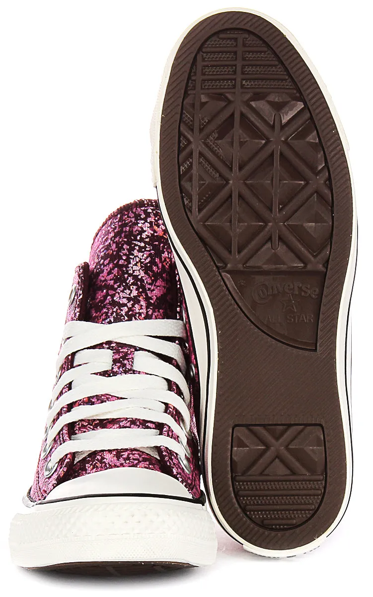 Converse Chuck Taylor A11137C In Magenta Glitter Effect