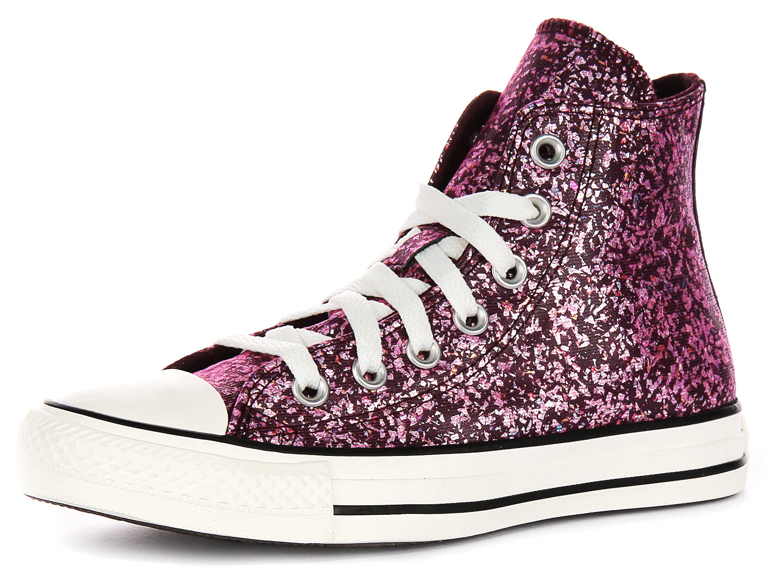 Converse Chuck Taylor A11137C In Magenta Glitter Effect