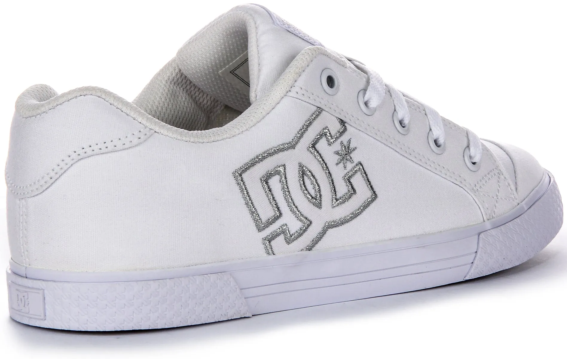 Dc Shoes Chelsea TX In White Silver For Women