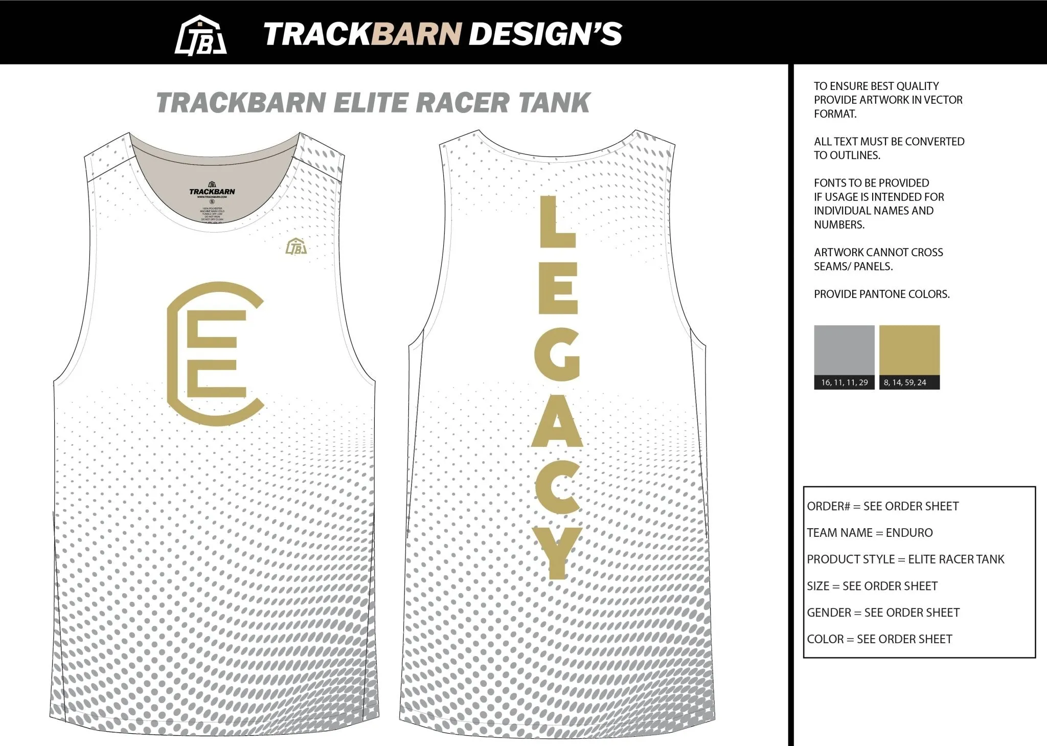 Enduro-- Womens Track Singlet