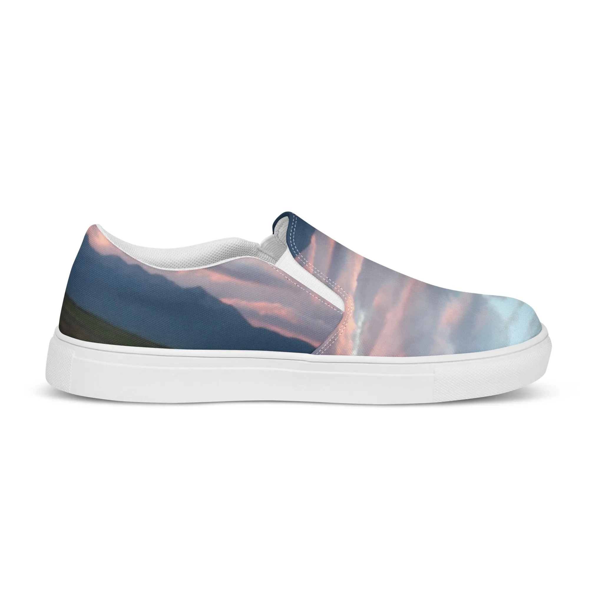 FEMME SLIP-ON CANVAS SHOES : CLOUDS BEFORE DUSK