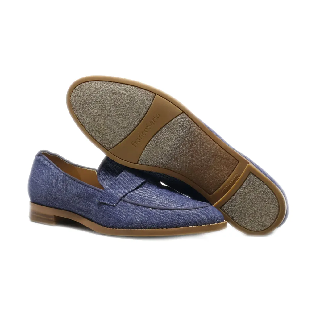 Franco Sarto Loafers Canvas Blue Colour For Women