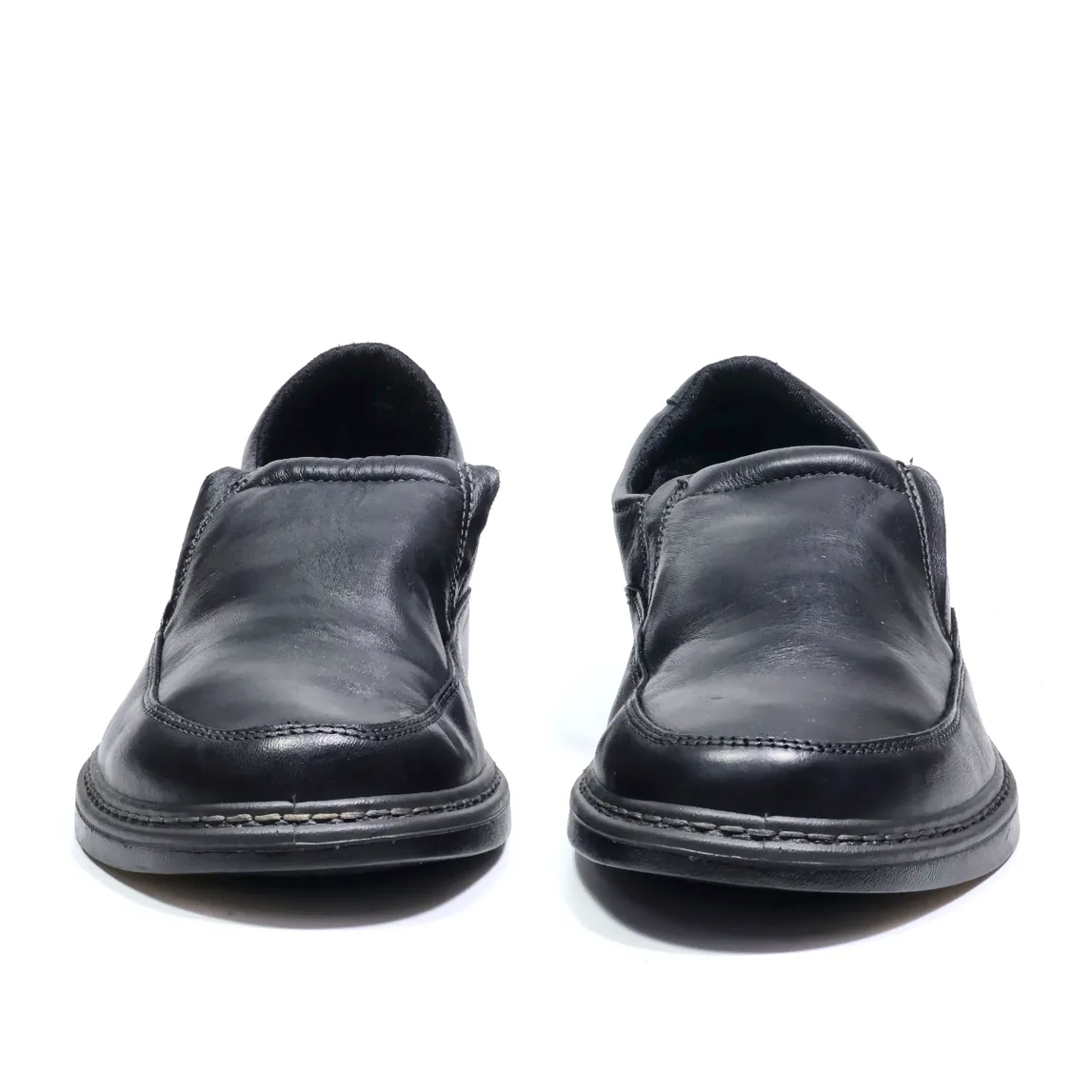 Gallus Formal Slip Ons Leather Black Colour For Men