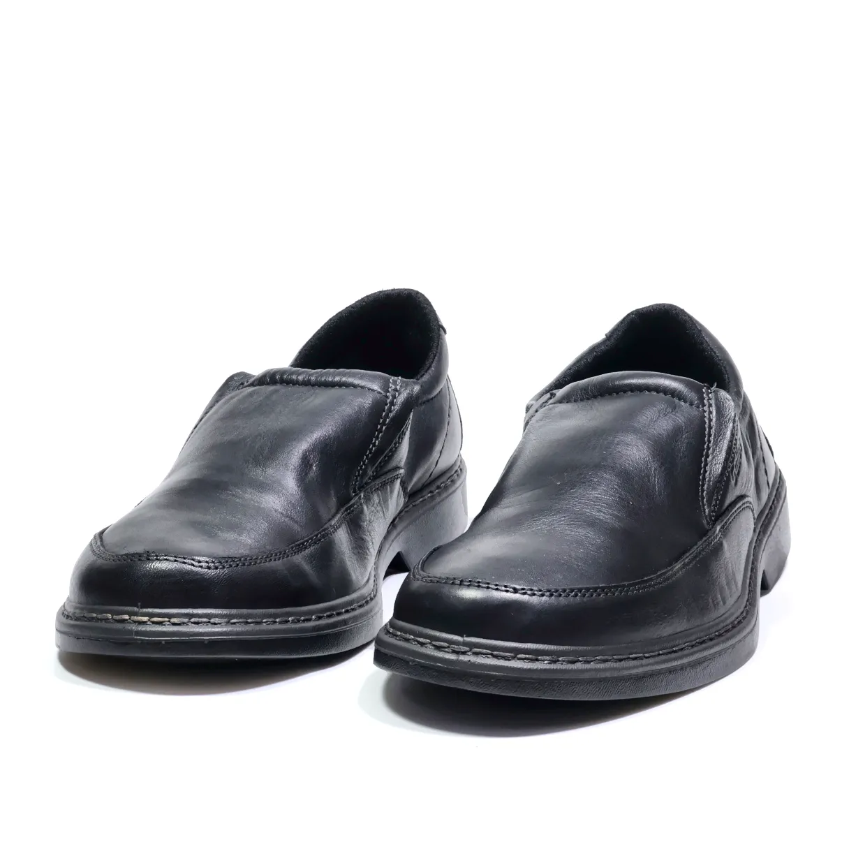 Gallus Formal Slip Ons Leather Black Colour For Men