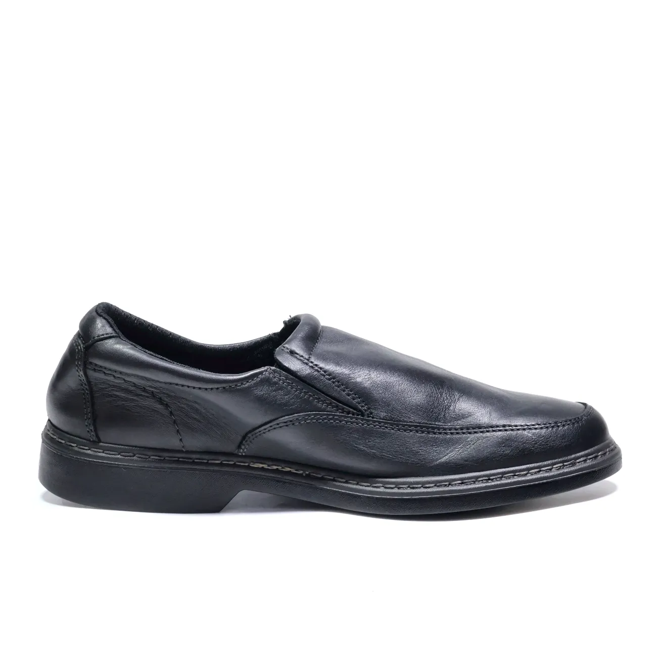 Gallus Formal Slip Ons Leather Black Colour For Men