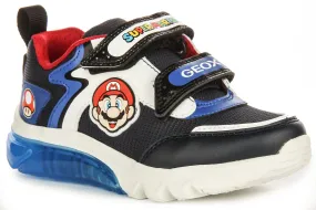 Geox J Ciberdrone E X Super Mario n Navy For Infants