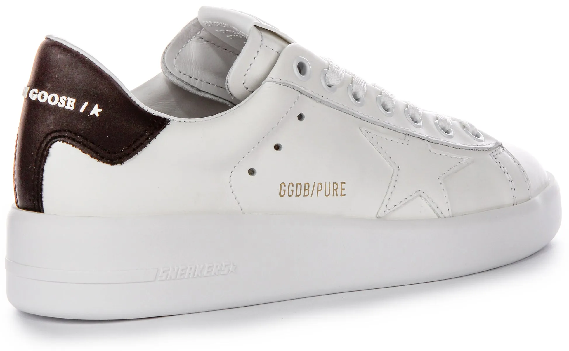 Golden Goose Pure Star New In White Black For Women