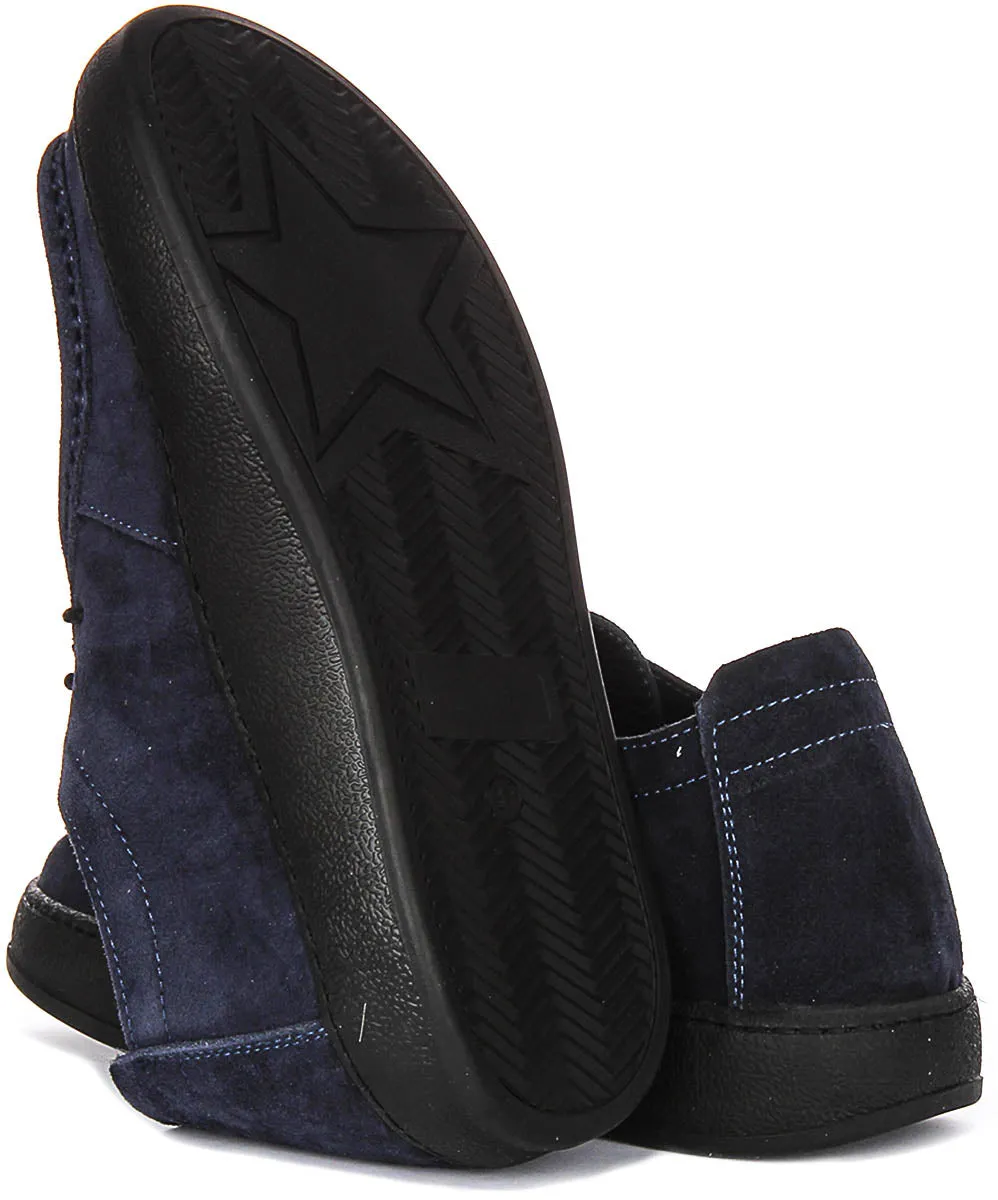 Justinreess England Kyla Suede In Navy For Women