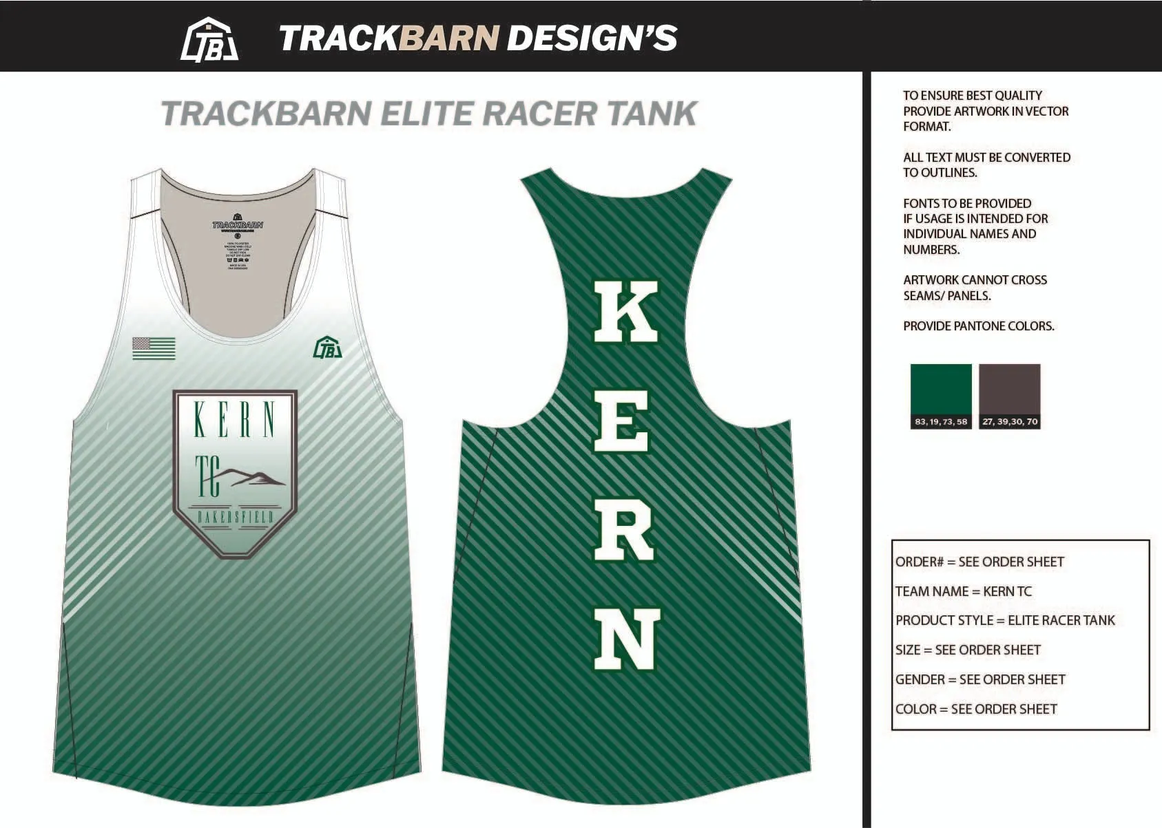 Kern-T-C Youth Track Singlet