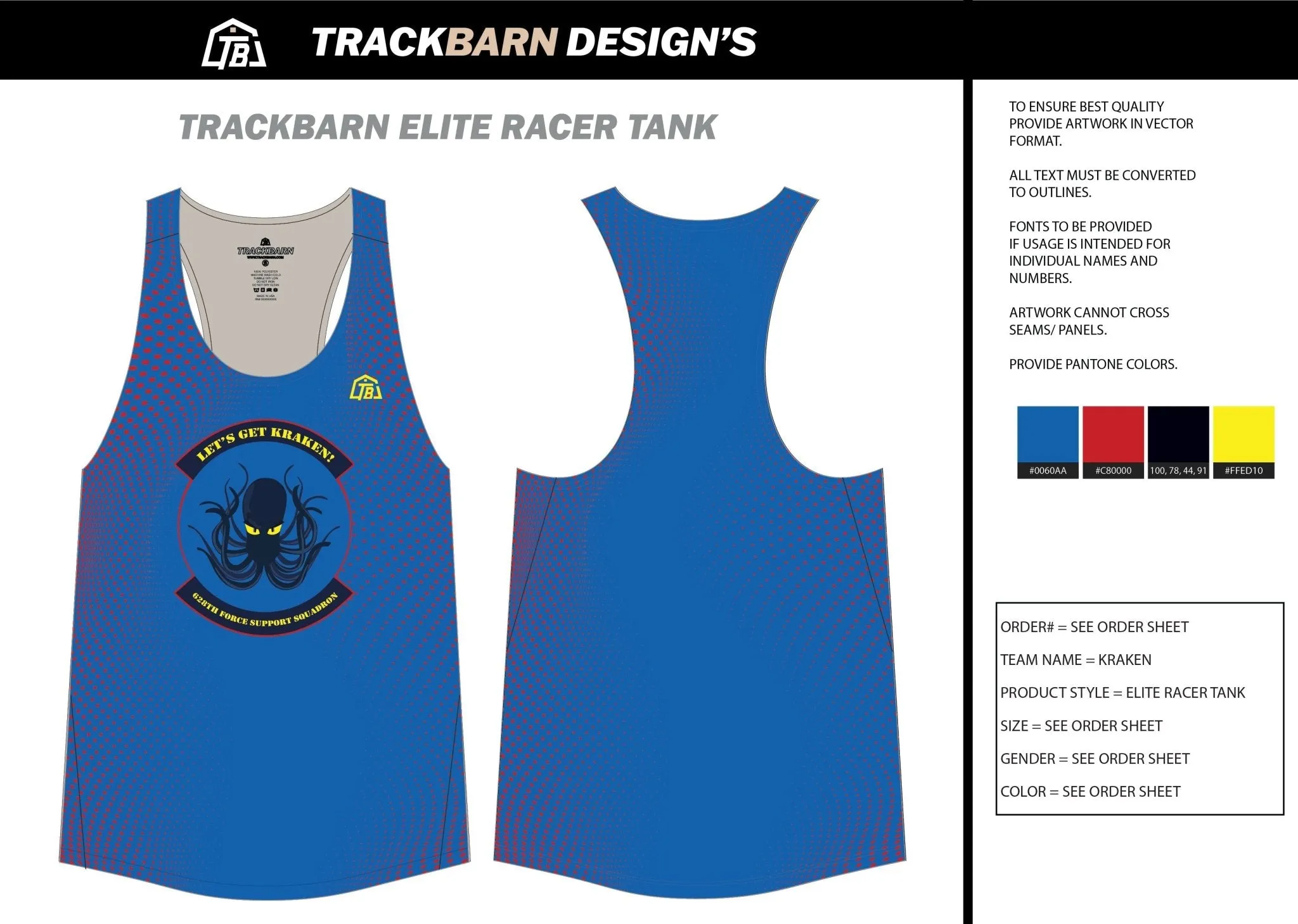 Kraken-- Youth Track Singlet