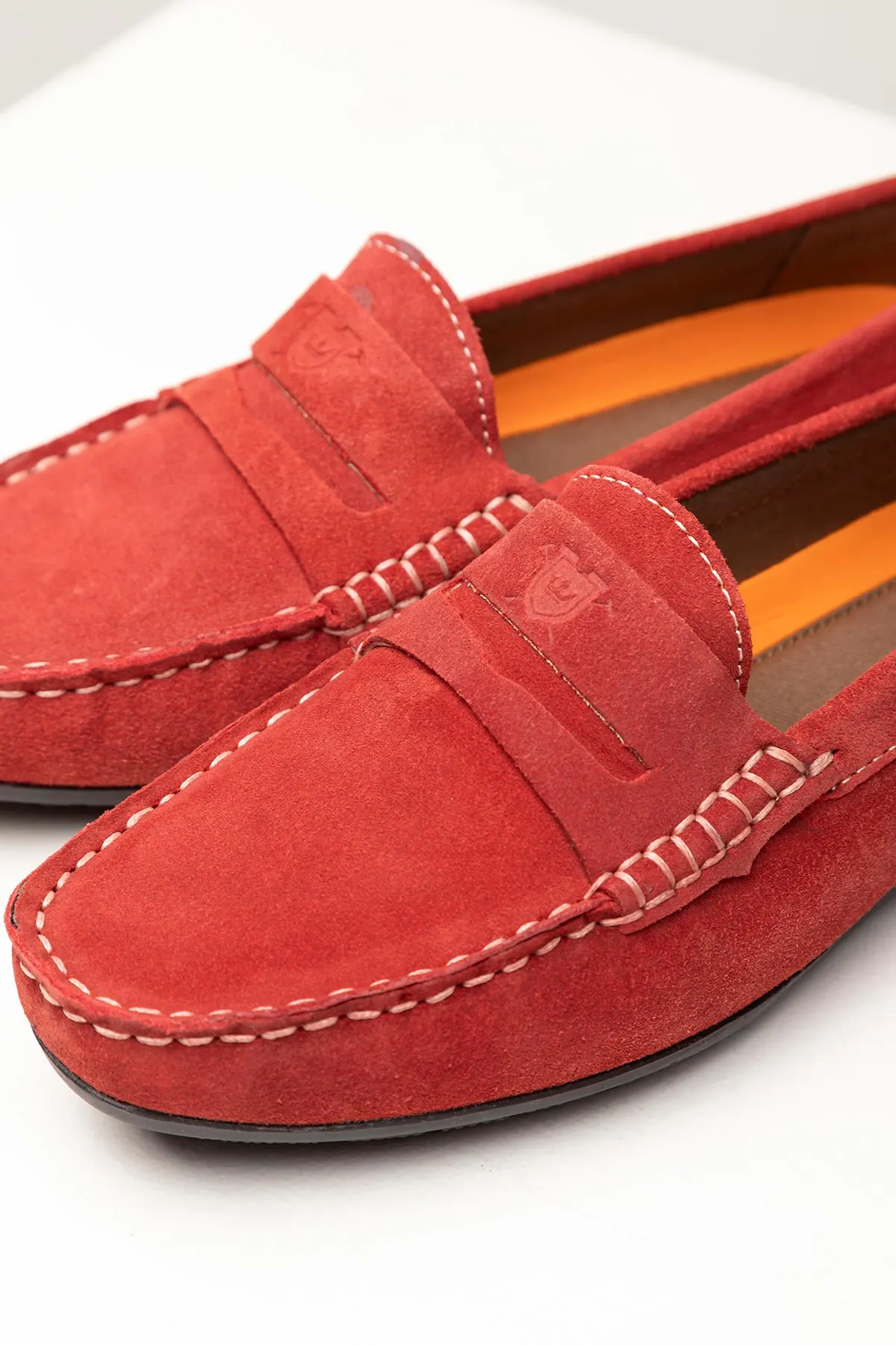 Ladies Suede Driving Loafers - Wrelton