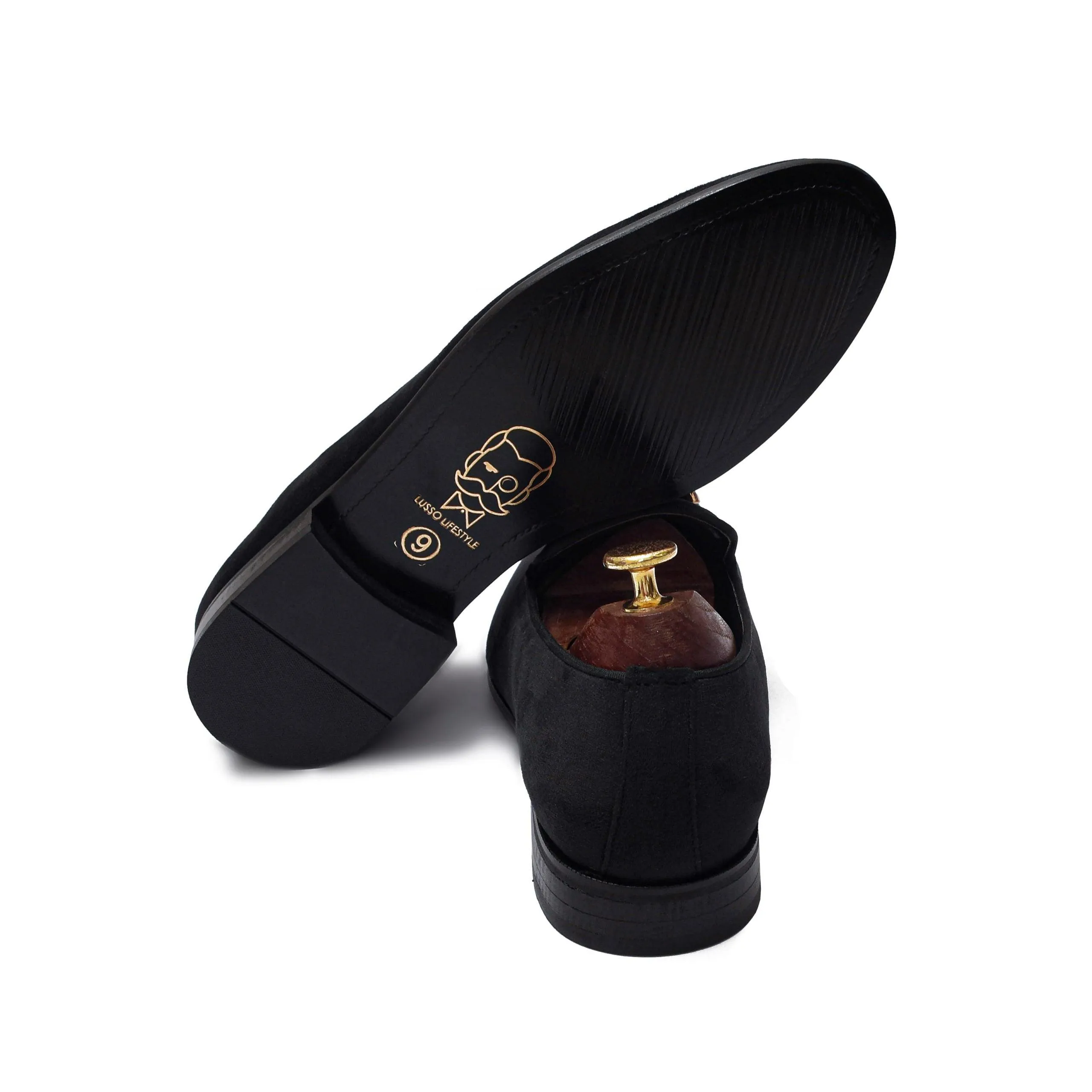 LEOPOLD | BLACK VELVET SLIP-ON