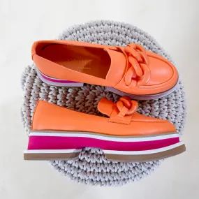 Matisse | Madison Platform Loafer in Orange Sorbet