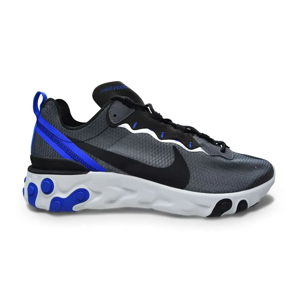 Mens Nike React Element 55 SE - CI3831 003 - Black Racer Blue