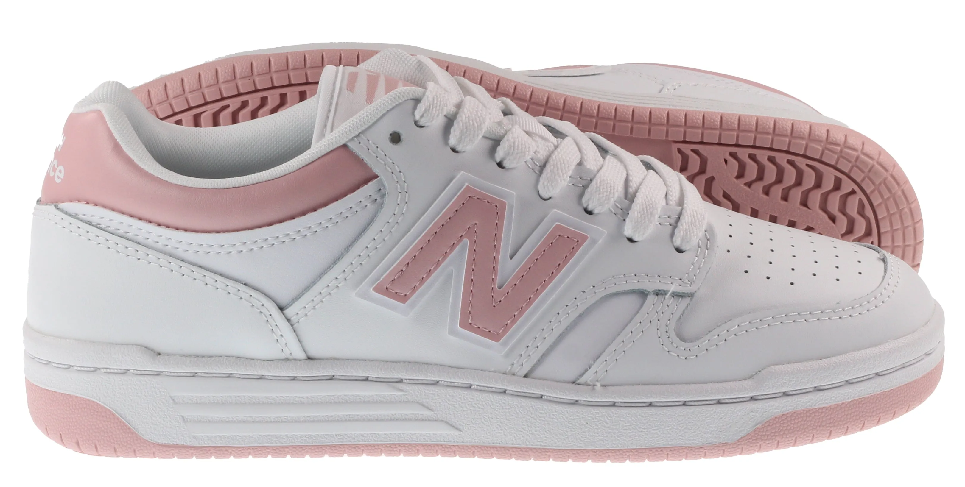 New Balance Trainers Womens 480 White Orb Pink