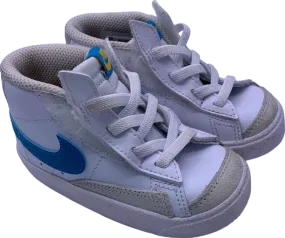 Nike White Blue High-Top Trainers EU 22