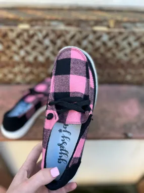 *Outlet* Prima Slip Ons (Pink & Black)