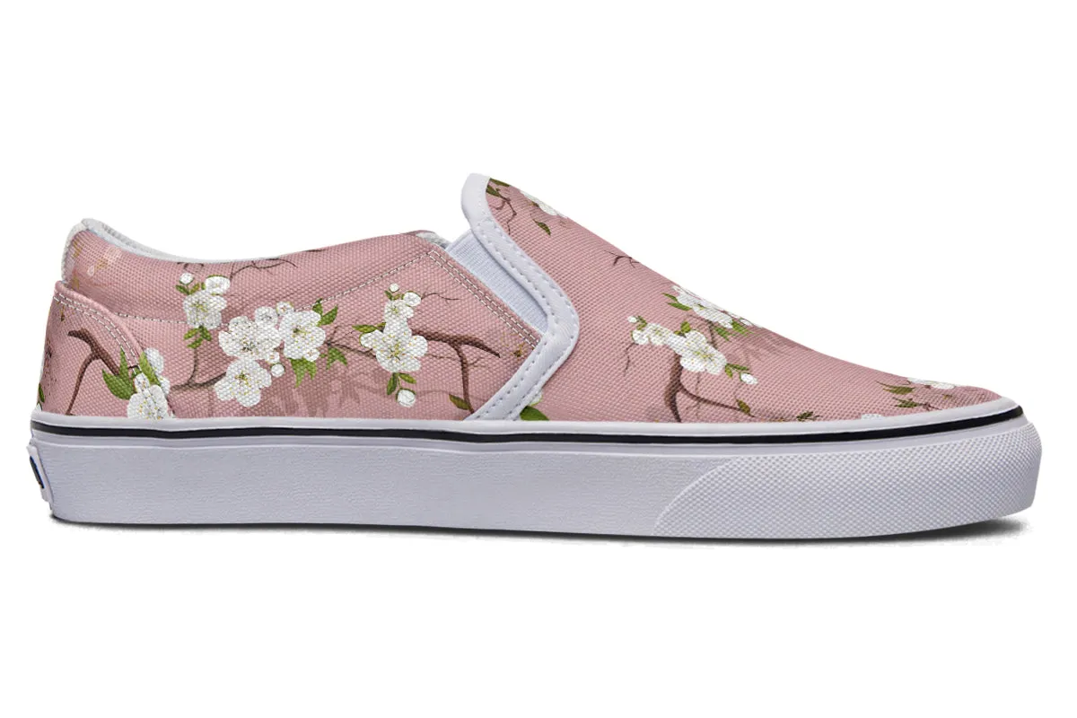 Peach Blossoms Slip Ons