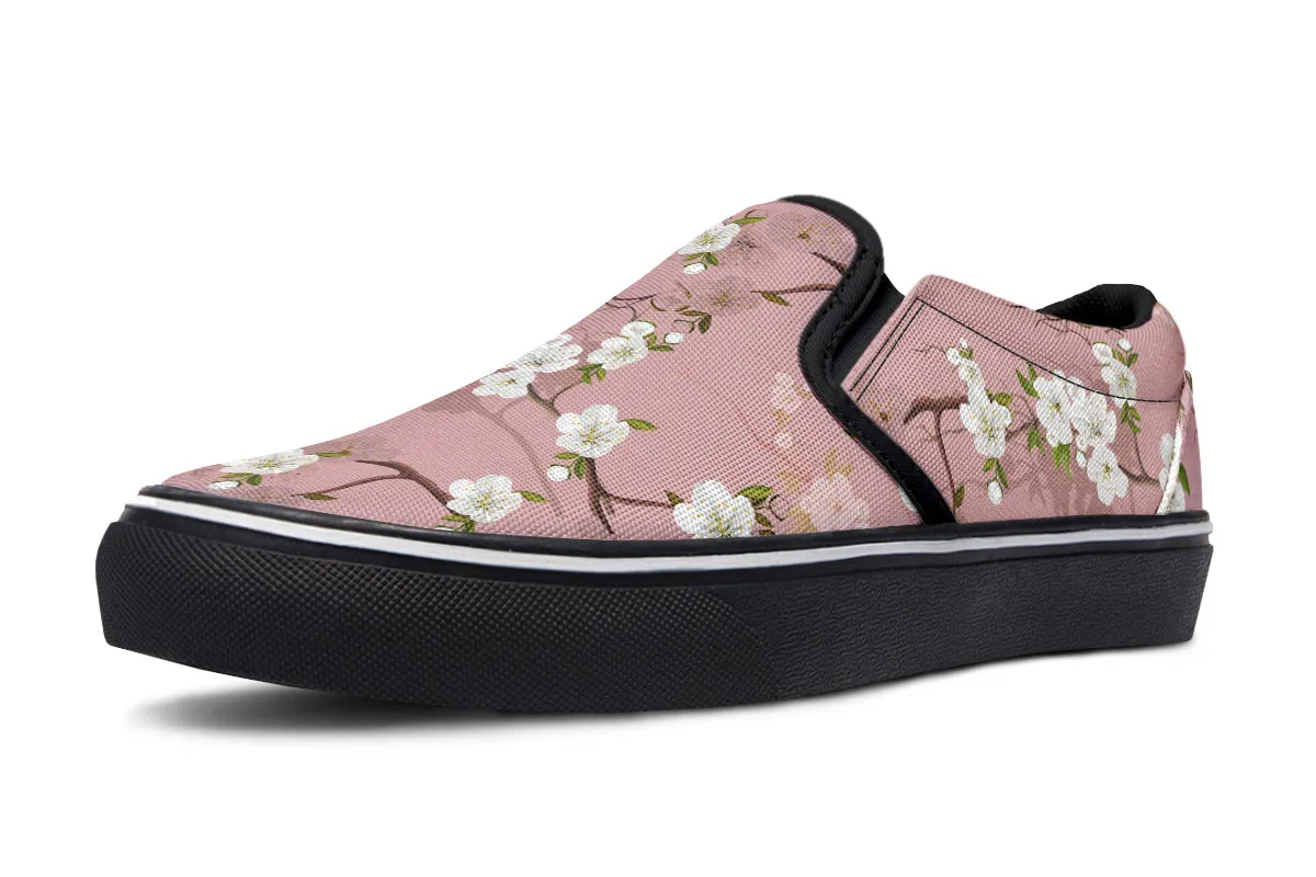 Peach Blossoms Slip Ons