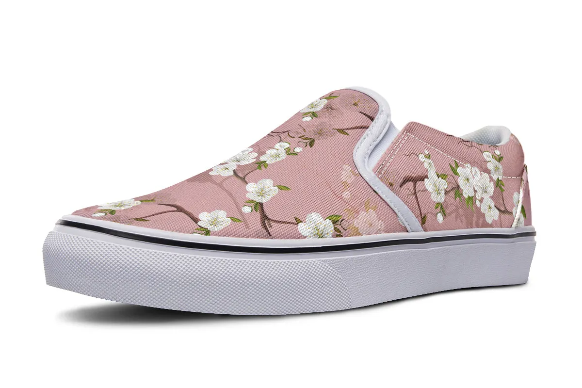 Peach Blossoms Slip Ons