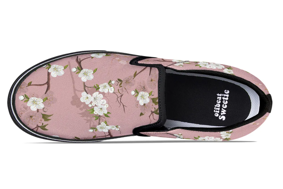 Peach Blossoms Slip Ons