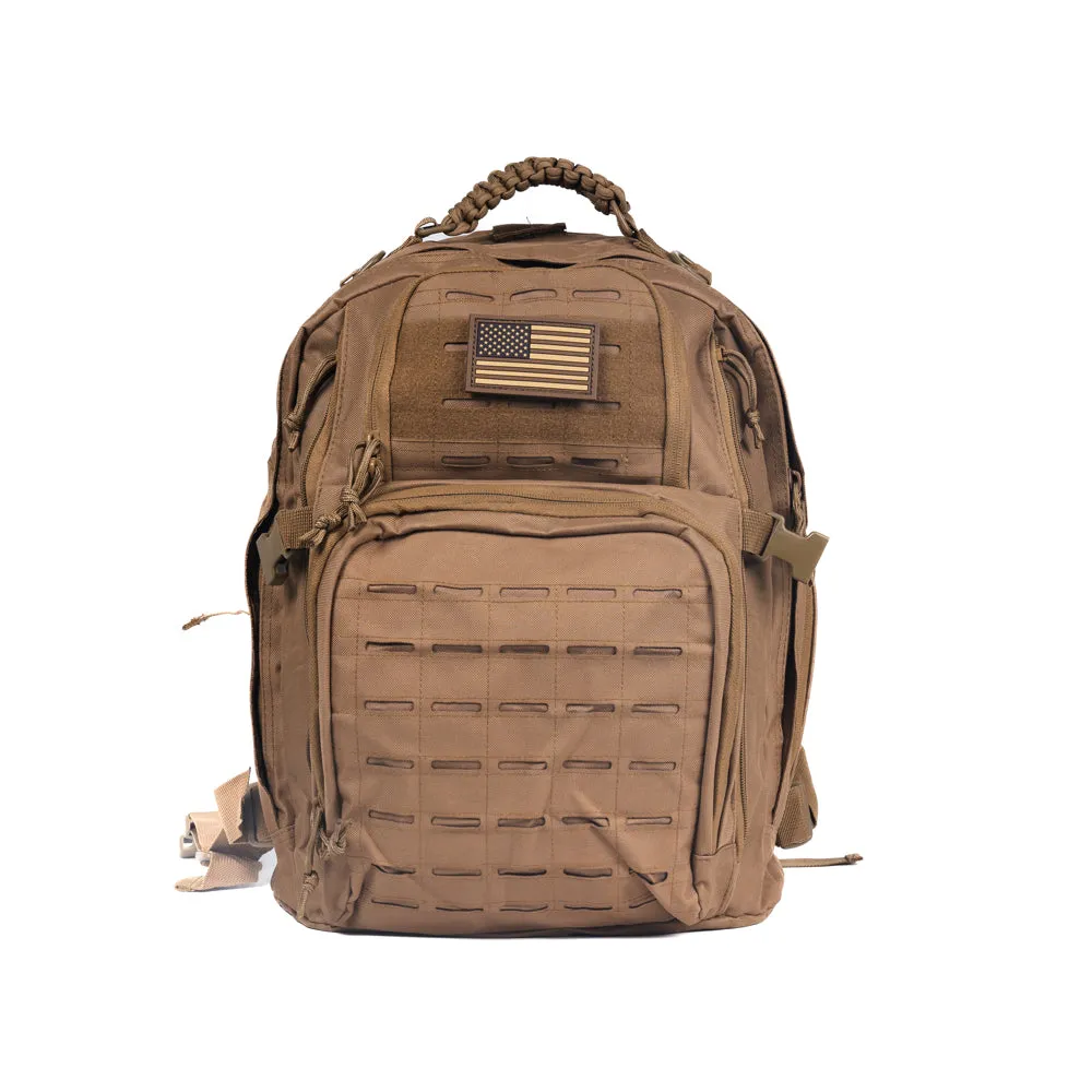 Proof of Work Division 42L Molle Tactical Backpack [DESERT SAND] MILITARY GRADE COLLECTION (Copy)