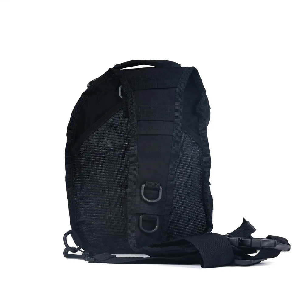 Proof of Work Division Molle Shoulder Sling Daypack Bag  [BLACK] MILITARY GRADE COLLECTION