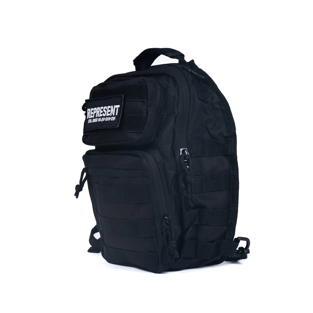 Proof of Work Division Molle Shoulder Sling Daypack Bag  [BLACK] MILITARY GRADE COLLECTION