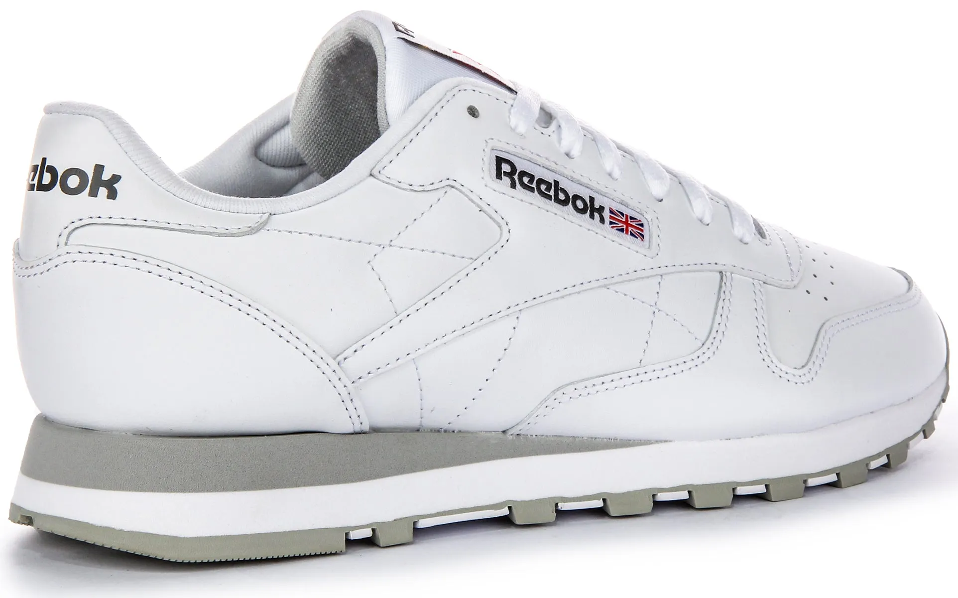 Reebok Classic Leather In White Grey