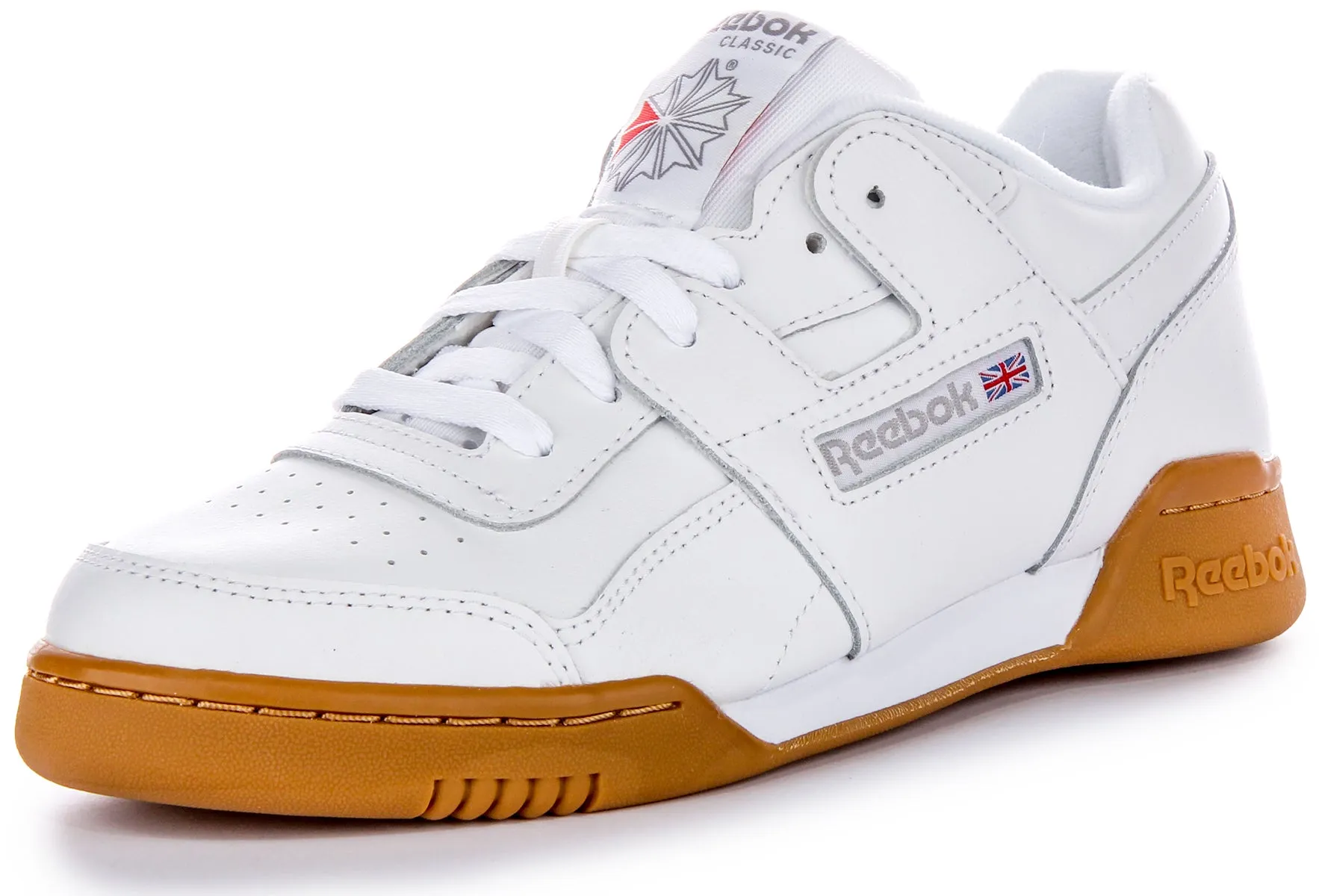 Reebok Workout Plus In White Gum For Men