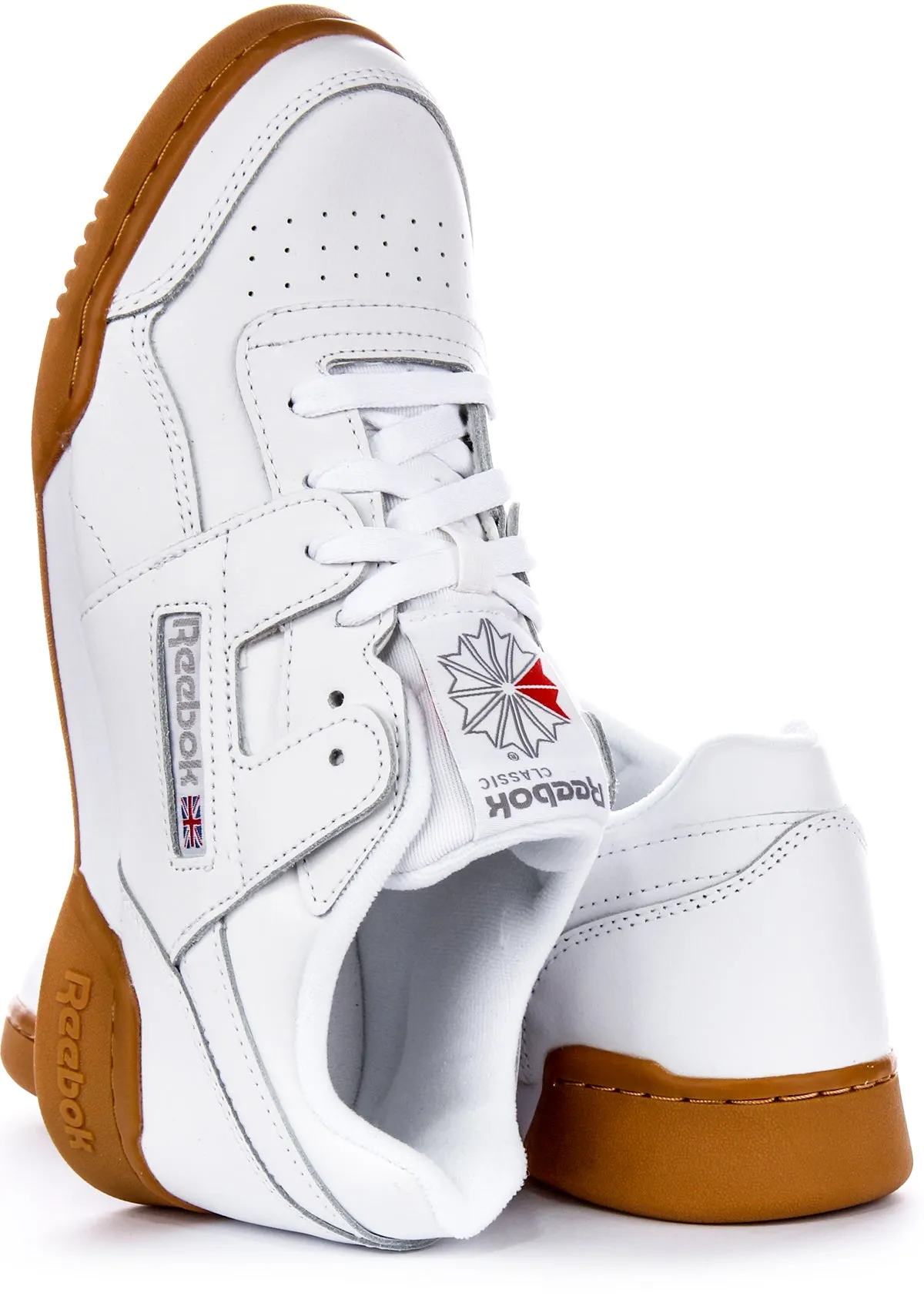 Reebok Workout Plus In White Gum For Men