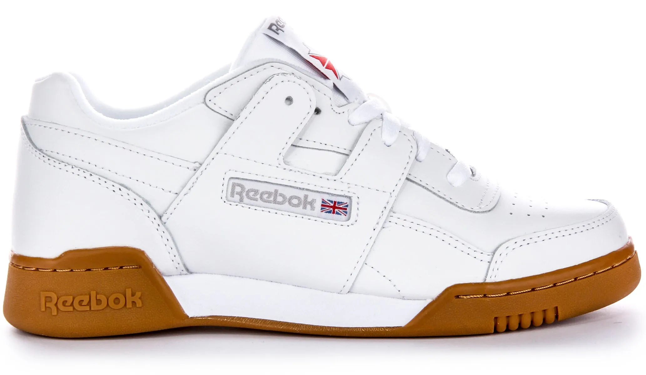 Reebok Workout Plus In White Gum For Men