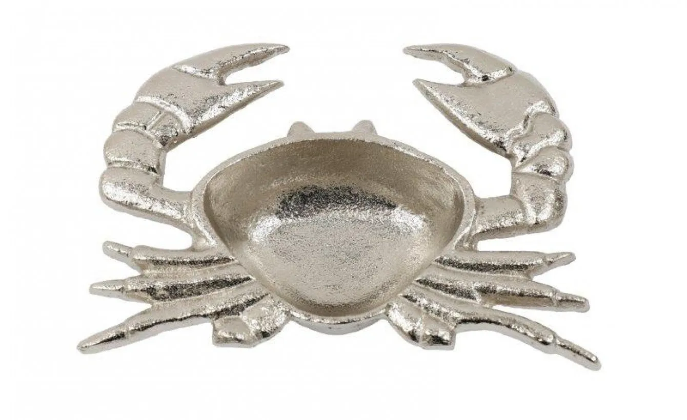 Silver Crab Trinket Dish – Nautical Decorative Decor