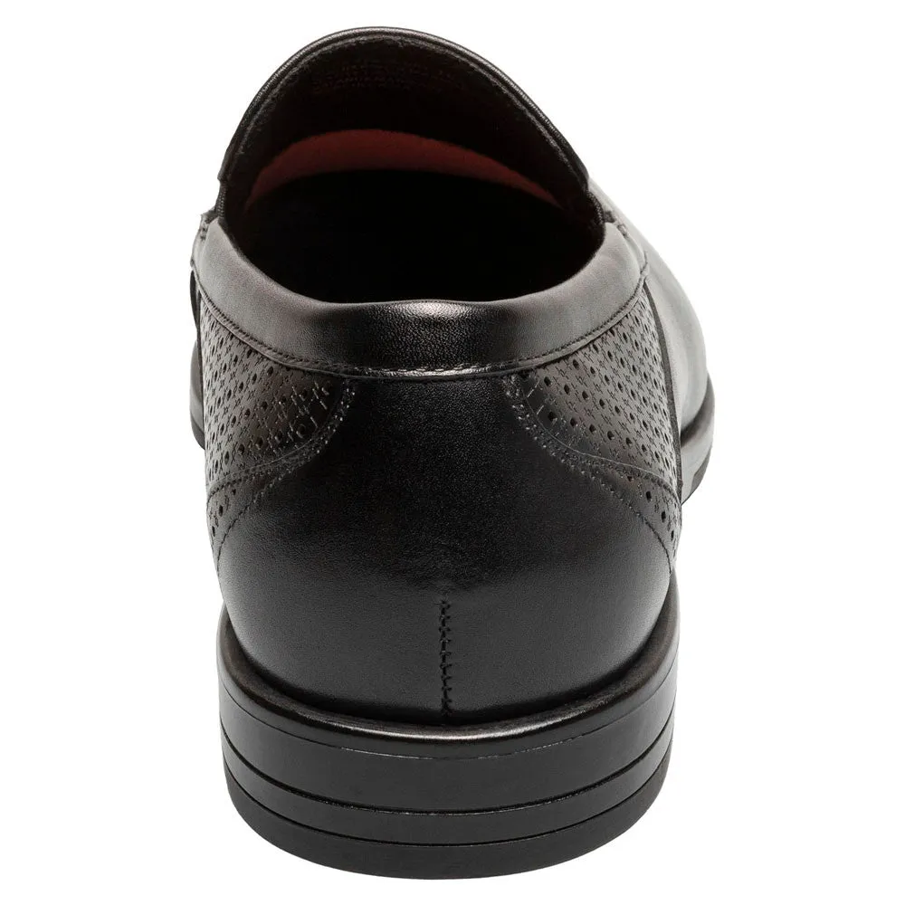 Stacy Adams Aiden Black Moc Toe Slip On