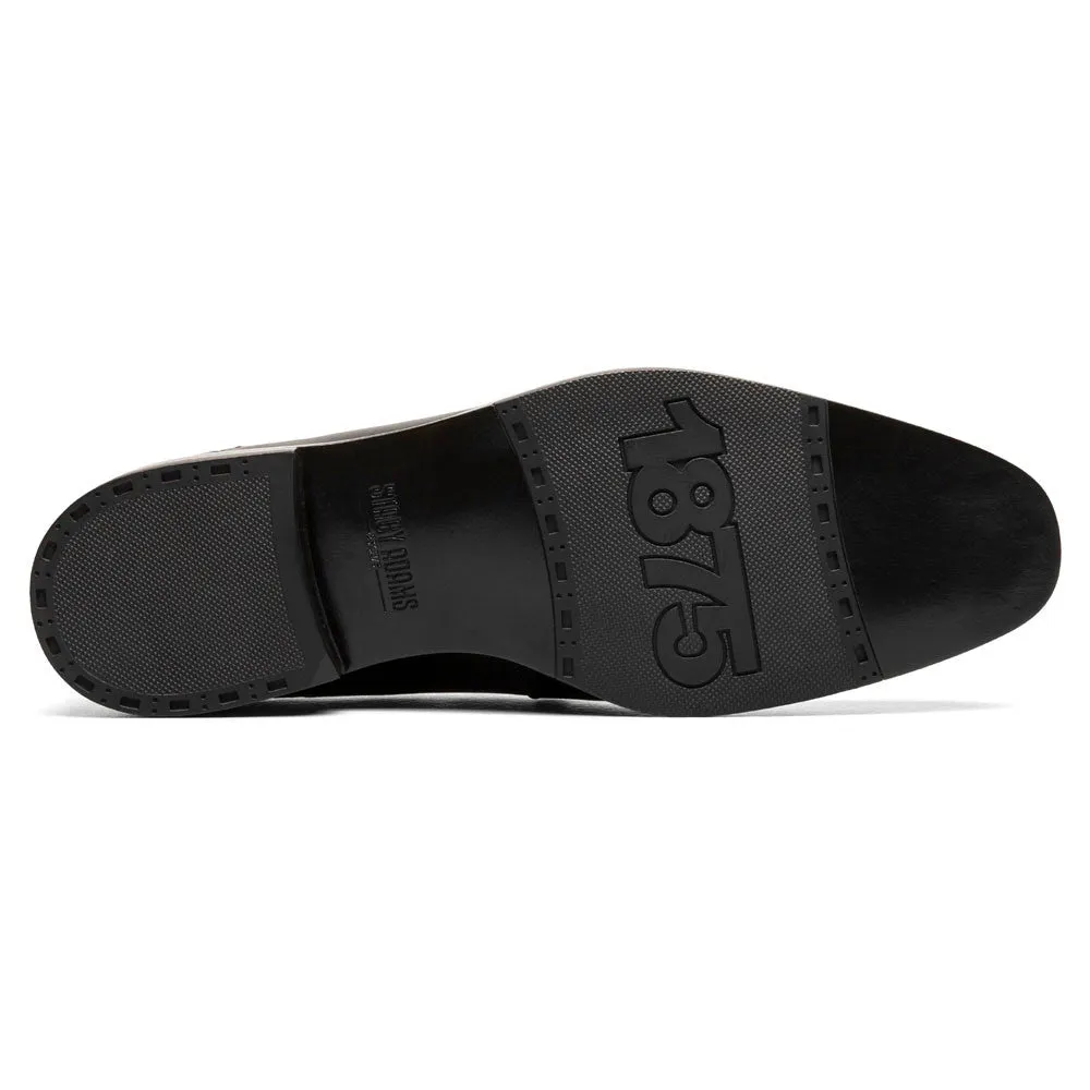 Stacy Adams Aiden Black Moc Toe Slip On