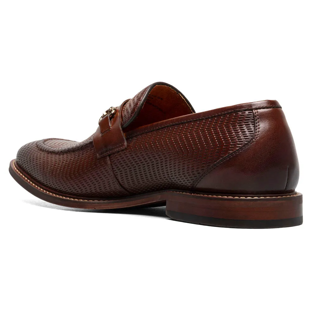 Stacy Adams Madsen Brown Men’s Moc Toe Bit Slip On Shoes